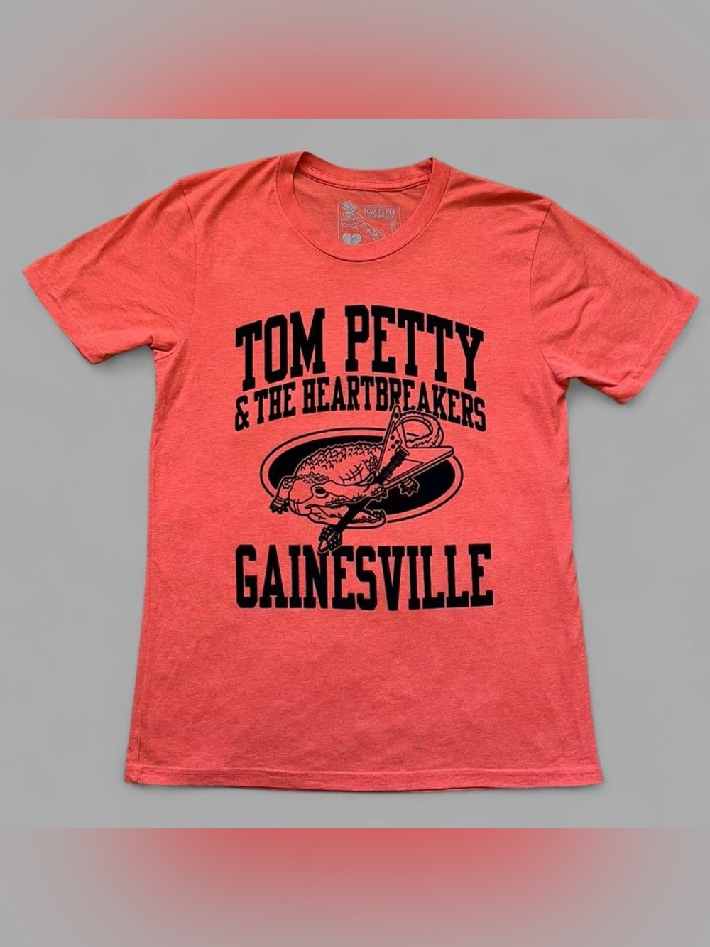 Official Tom Petty & The Heartbreakers Gainesville Felt Lettering T-Shirt Size M